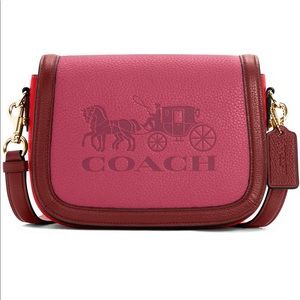 $398 Coach F2111-C5776  Women’s Crossbody Bag Saddle Leather Cross Body.